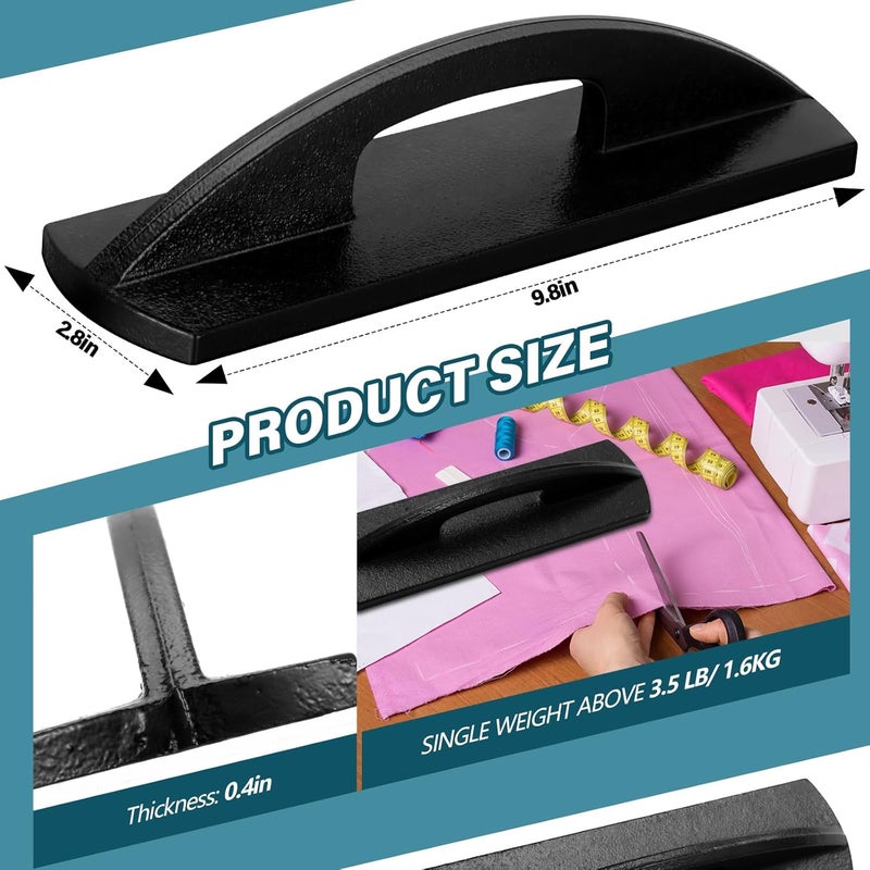 Zonon 2 Pack Fabric Pattern Weights for Sewing Heavy Duty Cast Iron Cloth Weights for Pattern Cutting Sewing Accessories - Image 2